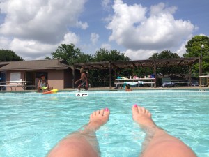 floating pool summer